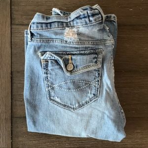 Abercrombie & Fitch Straight Leg Destroyed Jean